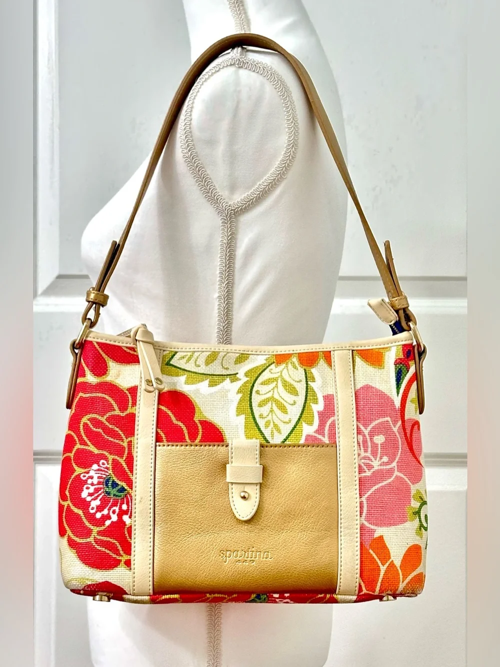 Spartina 449 Carson Cottage Dixie Hobo Floral Multicolor Handbag